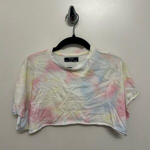 Bershka Tie-Dye Cropped Top